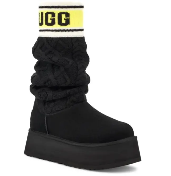 Classic Platform Sweater Letter Black — Black, дополнительный вид