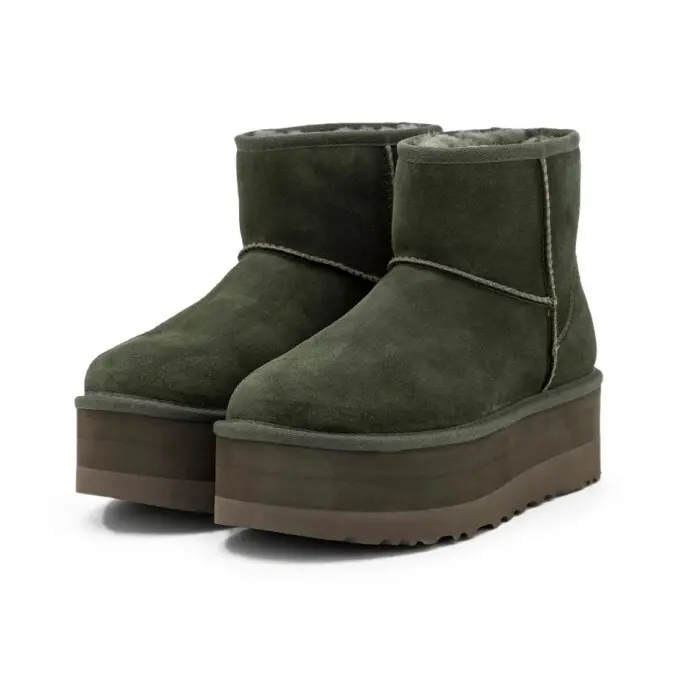 Mini Platform Boot — Khaki