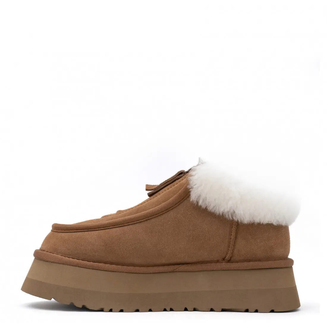 Funkette Platform Boots — Chestnut