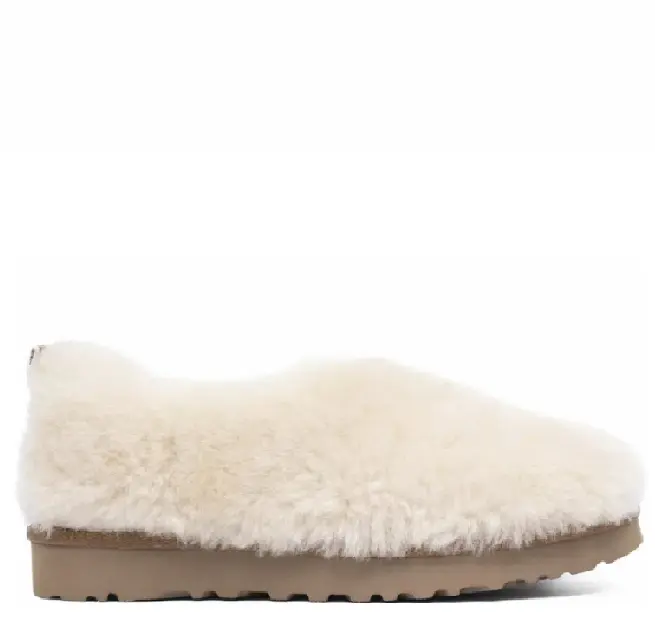 UGG Hailey Fluff Slippers — White