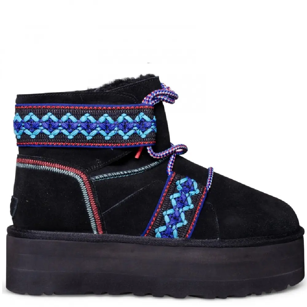 Classic Mini Braid Platform Black — Black