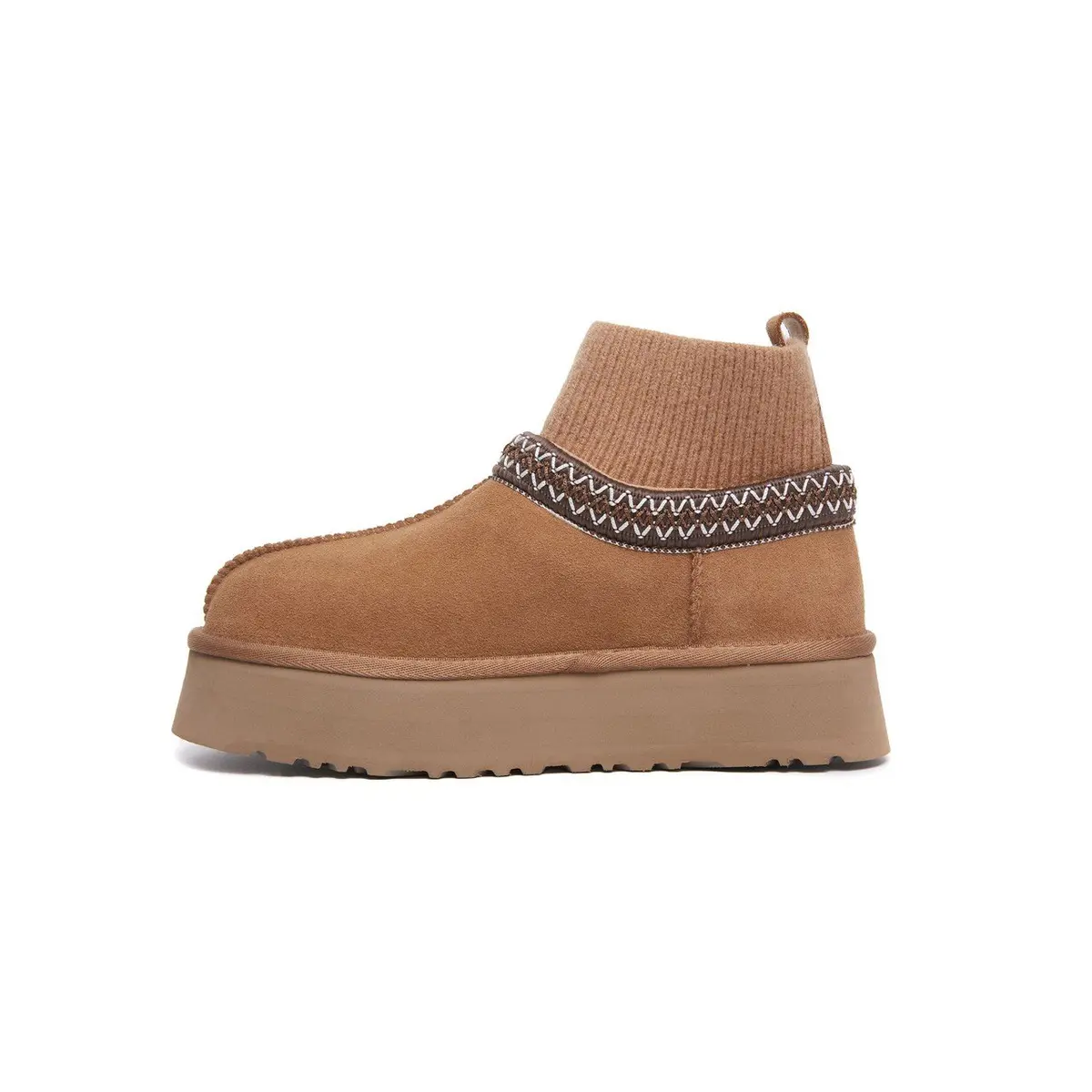 Tazz Platform Knit — Chestnut