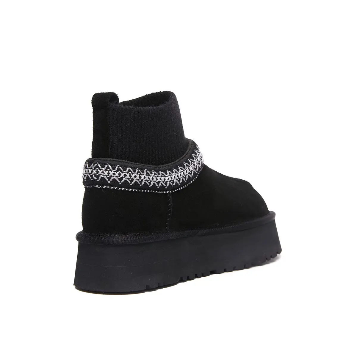 Tazz Platform Knit — Black