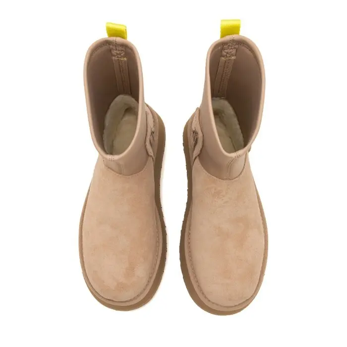 Classic Platform Dipper Boot — Sand