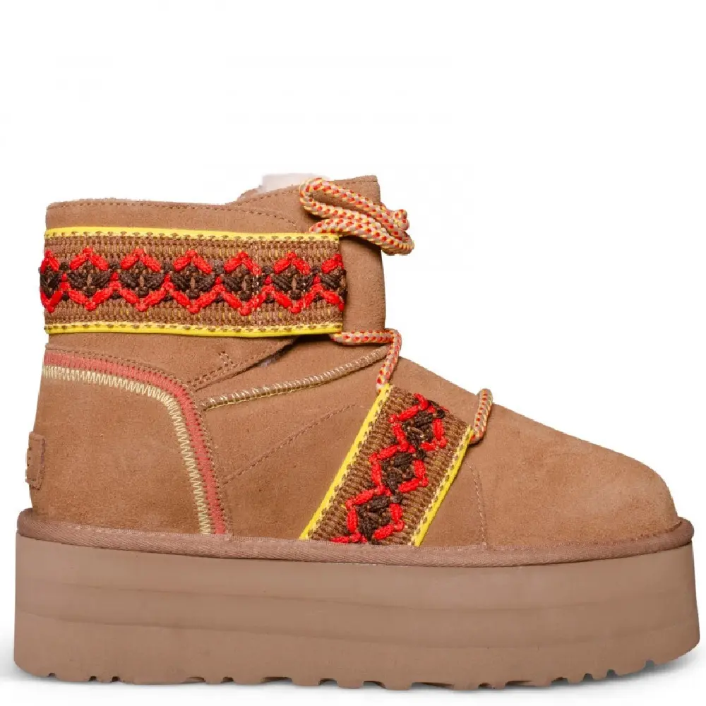 Classic Mini Braid Platform Chestnut — Chestnut