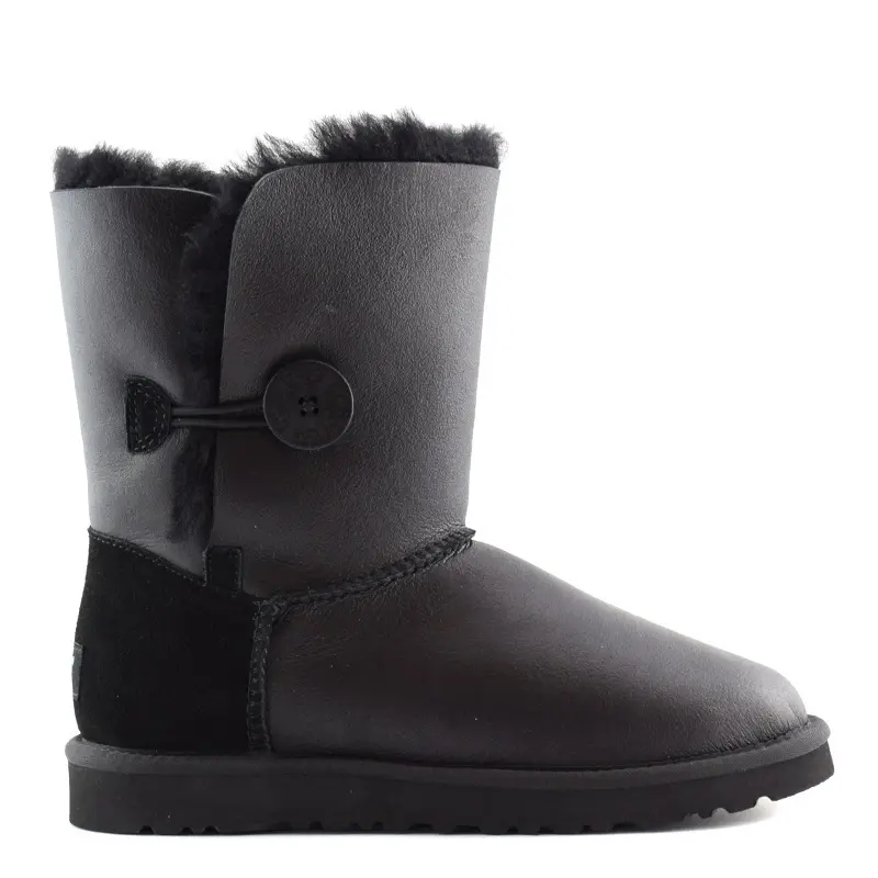 Classic Short II Bailey Button Metallic Black — Black