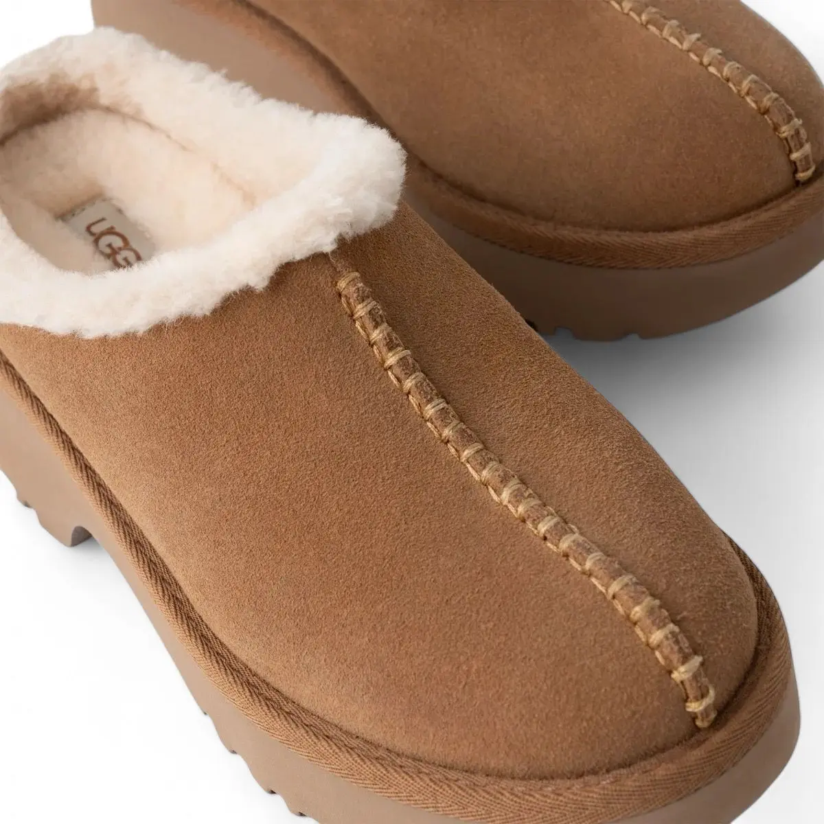 UGG New Heights Cozy Clog — Chestnut