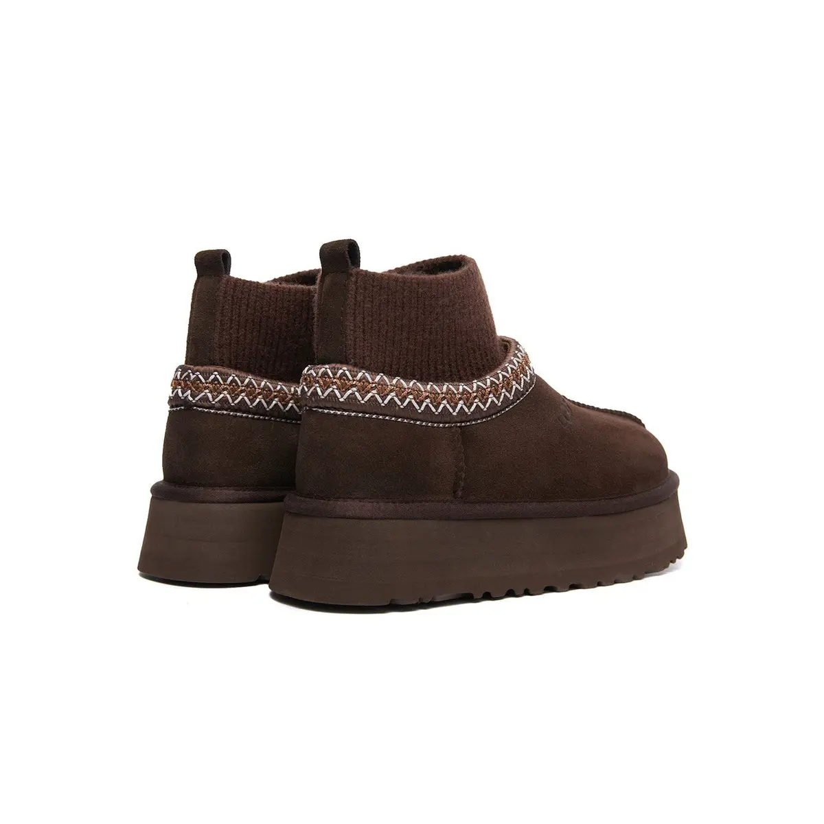 Tazz Platform Knit — Chocolate