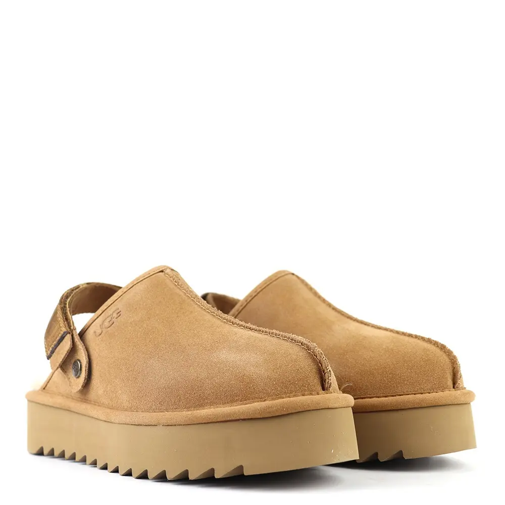 Goldenstar Clog Platform — Chestnut