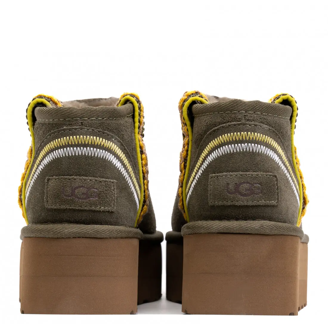 Classic Ultra Mini Braid Plarform — Brunt olive