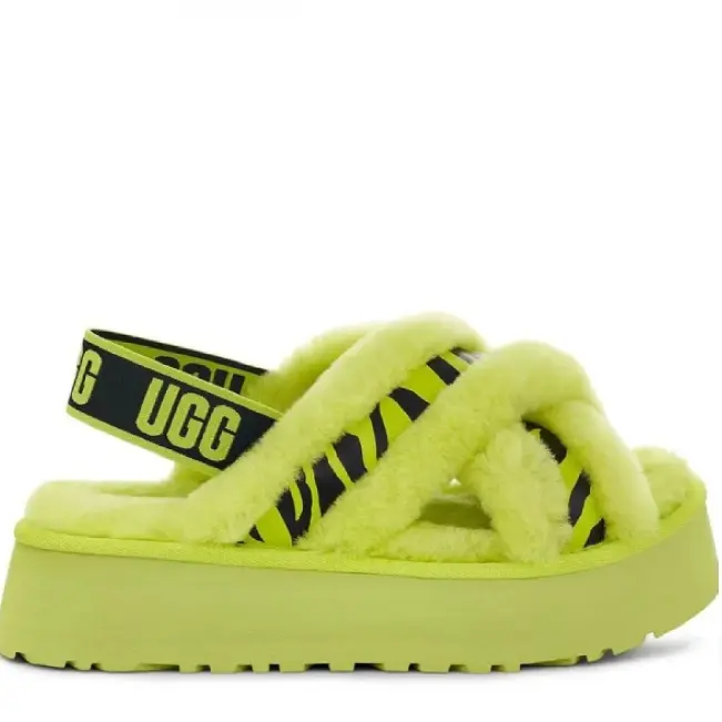 Disco Cross Slide - Key Lime — Green — - Key Lime — Green