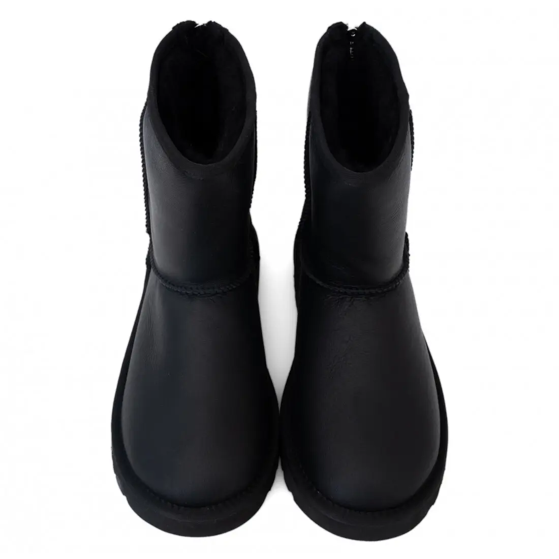Мужские Short ZIP — Мужские short zip - leather black