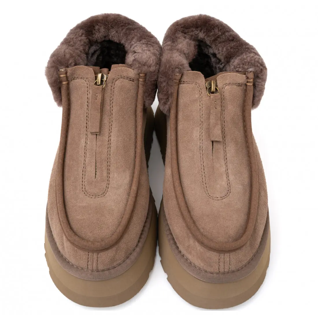 Funkette Platform Boots — Cappuccino