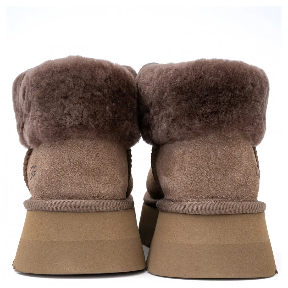 Funkette Platform Boots — Cappuccino