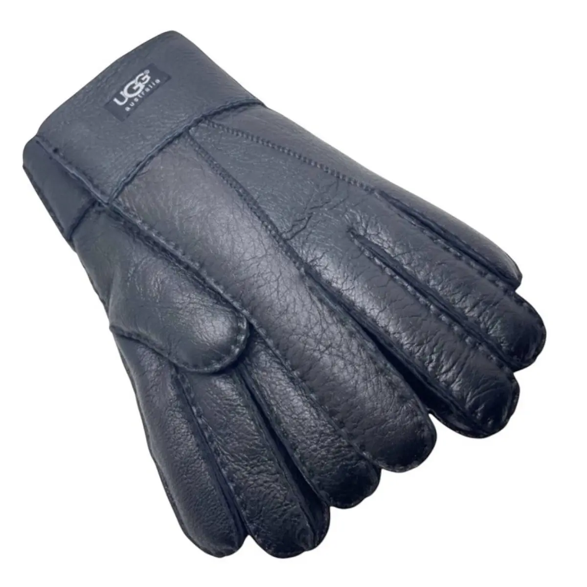Мужские перчатки UGG Glove Мужские перчатки ugg glove - leather black — Мужские перчатки ugg glove - leather black