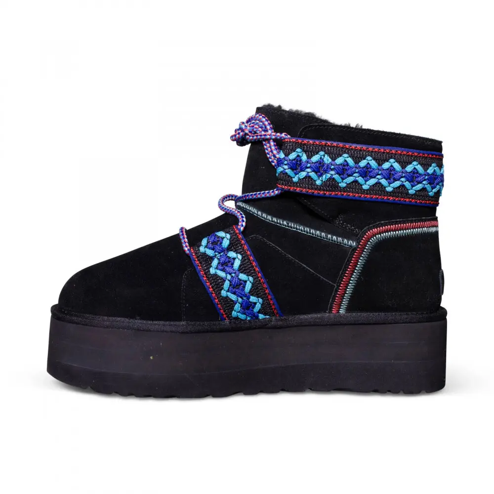 Classic Mini Braid Platform Black — Black, дополнительный вид