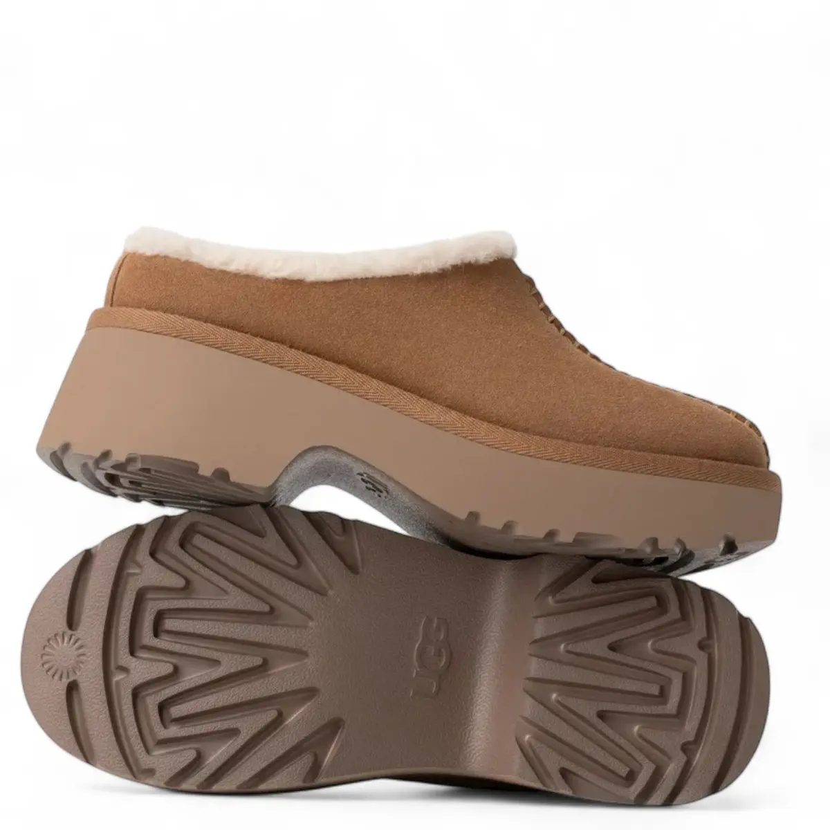 UGG New Heights Cozy Clog — Chestnut