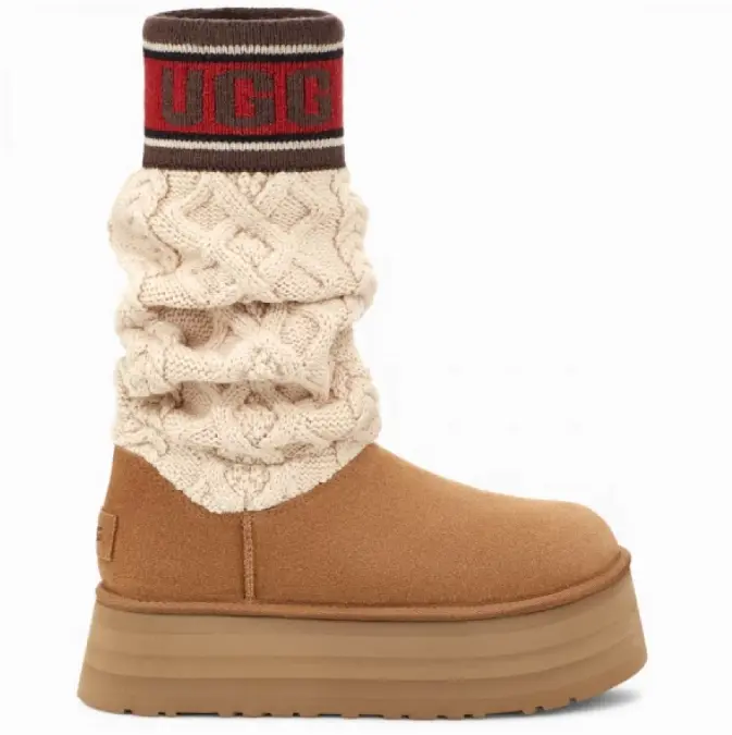 Classic Platform Sweater Letter Chestnut — Chestnut