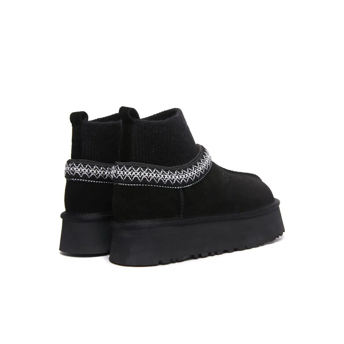 Tazz Platform Knit — Black