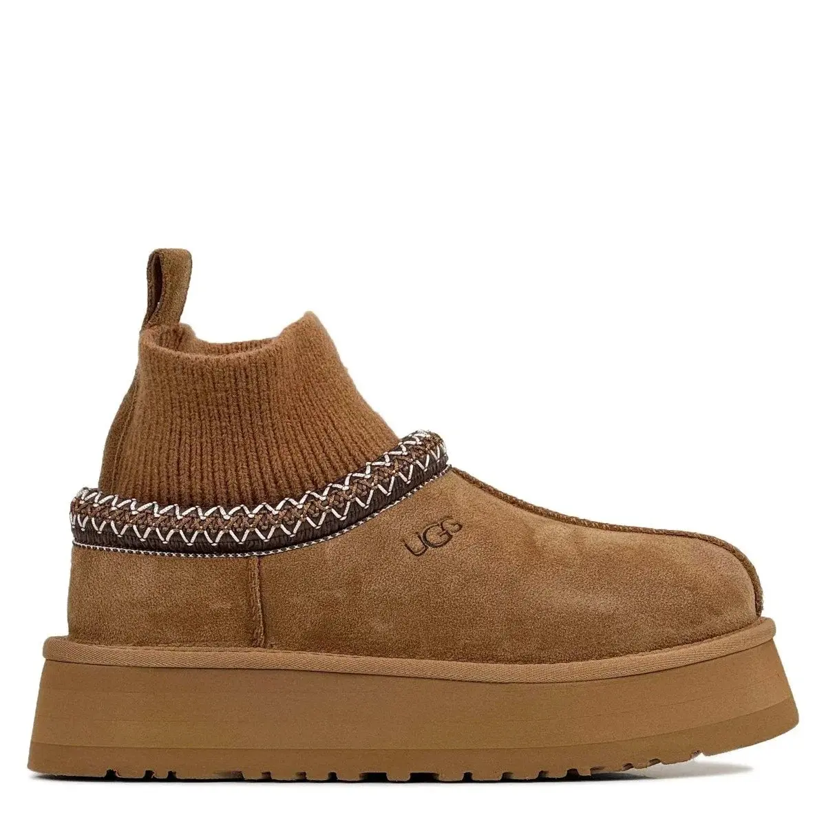 Tazz Platform Knit Chestnut — Chestnut