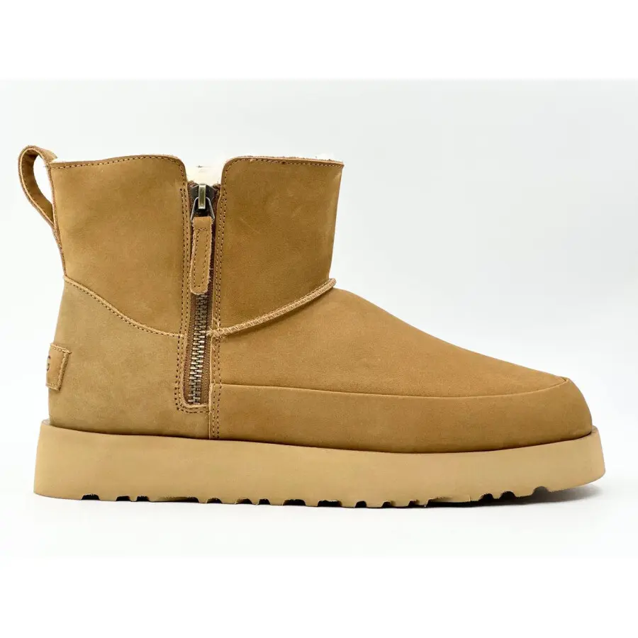 Classic Mini ZIP Suede Boot — Classic mini zip suede boot