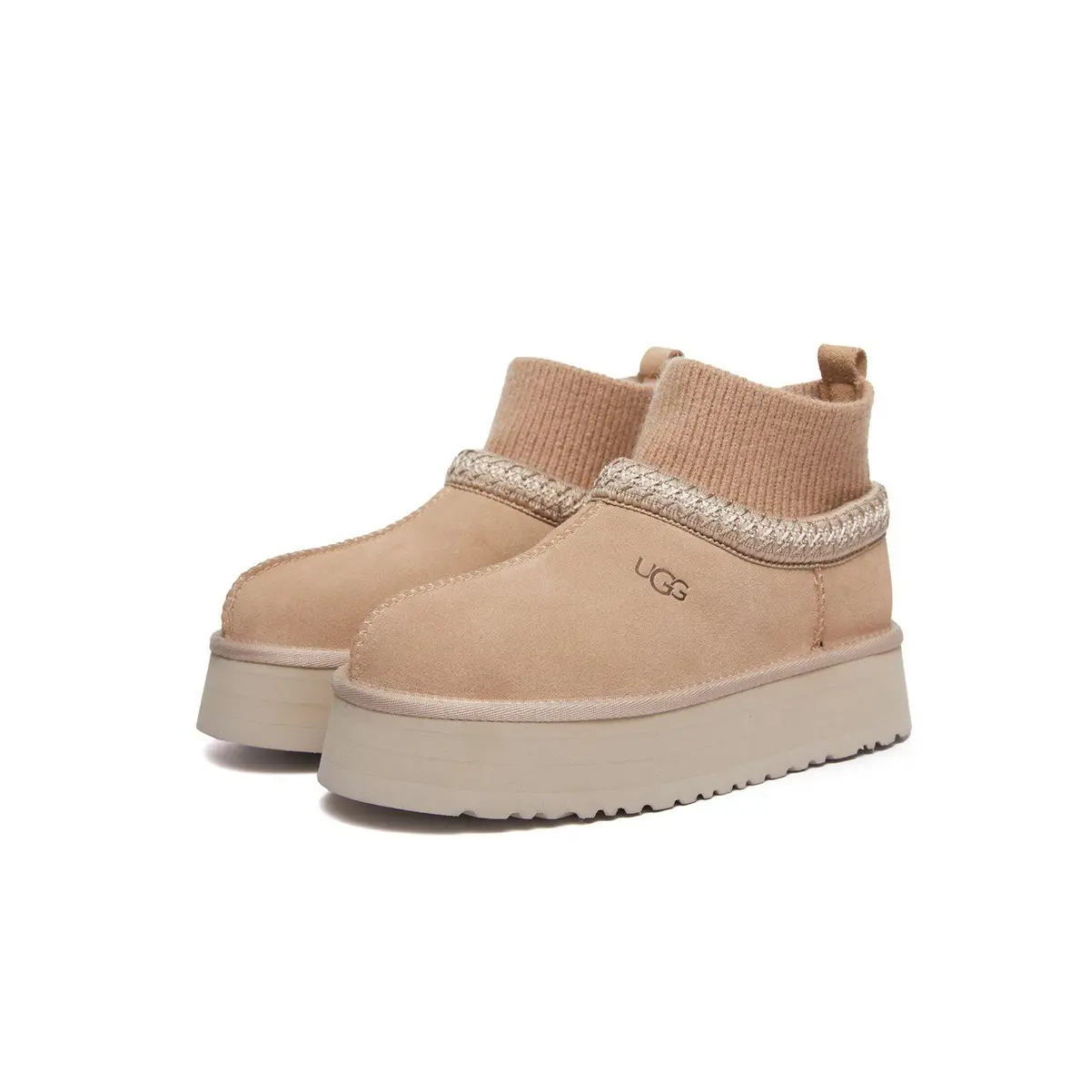 Tazz Platform Knit — Sand
